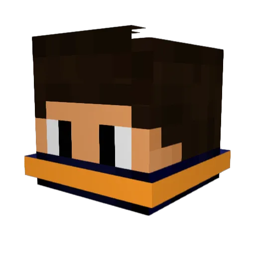 novonator Minecraft avatar head, 3D render