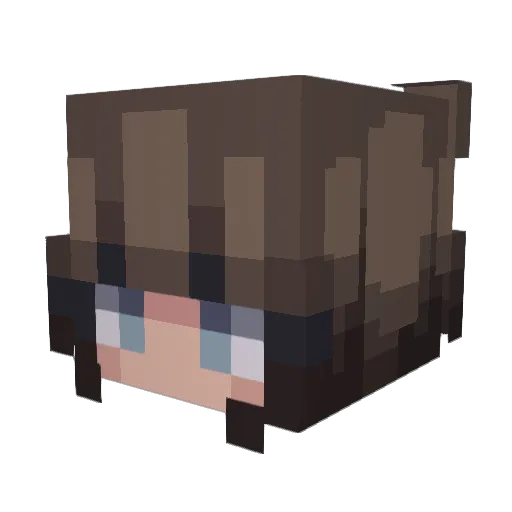 novsweetsnluv Minecraft avatar head, 3D render