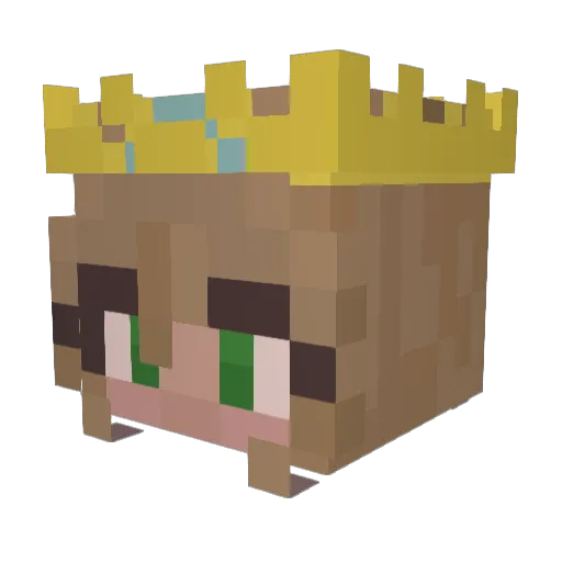 novutec Minecraft avatar head, 3D render