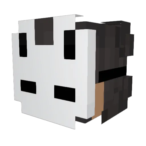 novveli Minecraft avatar head, 3D render