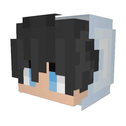 now00 Minecraft avatar head, 3D render