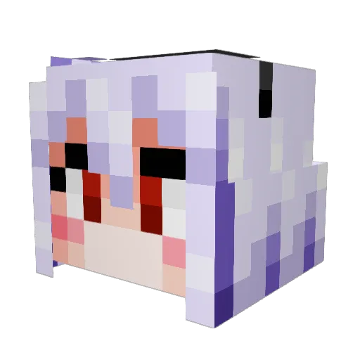 nowaki_s Minecraft avatar head, 3D render