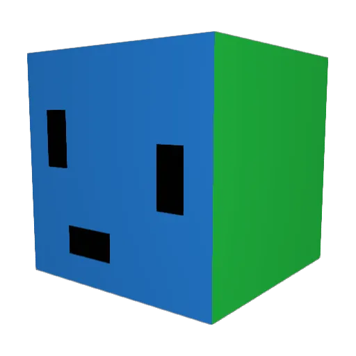 nowdays11232 Minecraft avatar head, 3D render