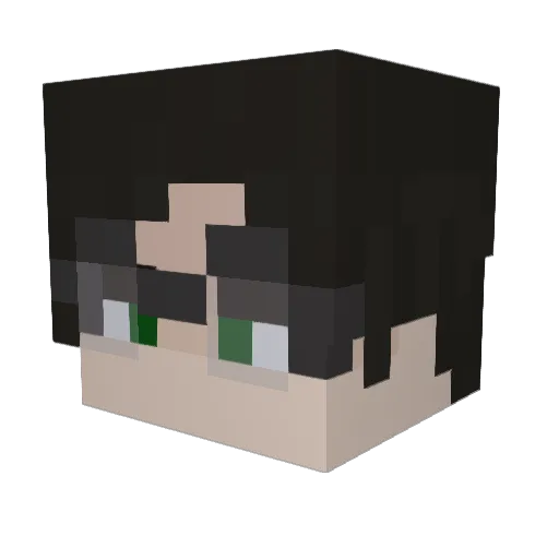 nowenc Minecraft avatar head, 3D render