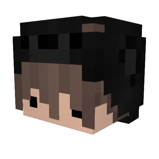 nowinee Minecraft avatar head, 3D render
