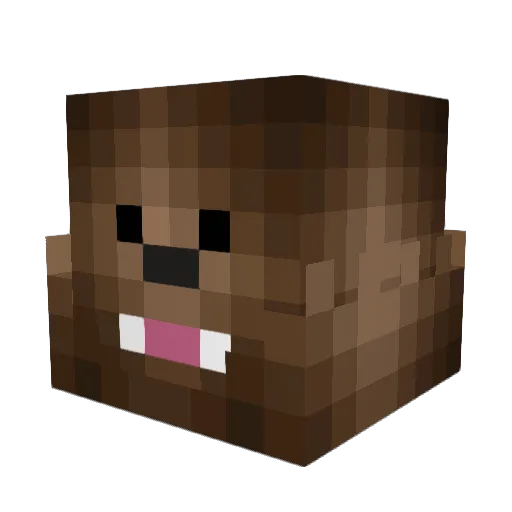 nowmie Minecraft avatar head, 3D render
