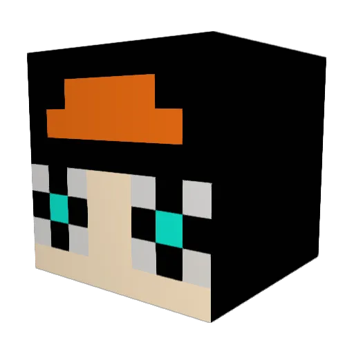nowoot Minecraft avatar head, 3D render