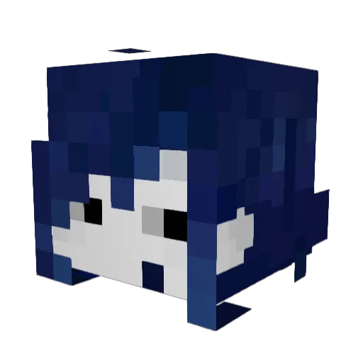 nox_3002 Minecraft avatar head, 3D render