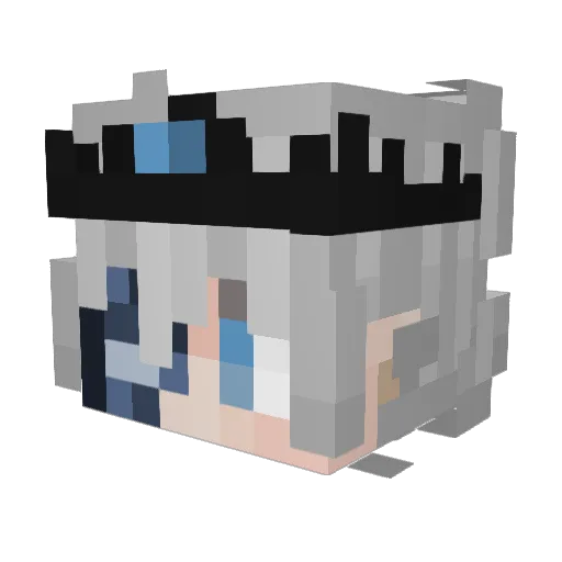 noxcoded Minecraft avatar head, 3D render