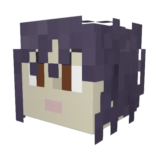 noxidnil Minecraft avatar head, 3D render