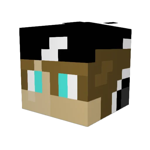 noxindo Minecraft avatar head, 3D render