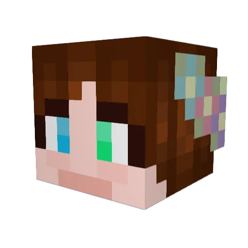 noxious_gas04 Minecraft avatar head, 3D render