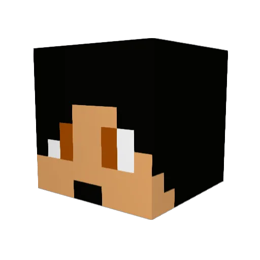 noxturno Minecraft avatar head, 3D render