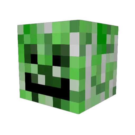 noyoupick Minecraft avatar head, 3D render
