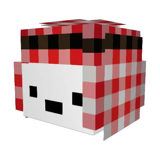 noza001 Minecraft avatar head, 3D render