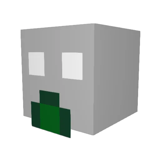 nozhnitsi Minecraft avatar head, 3D render