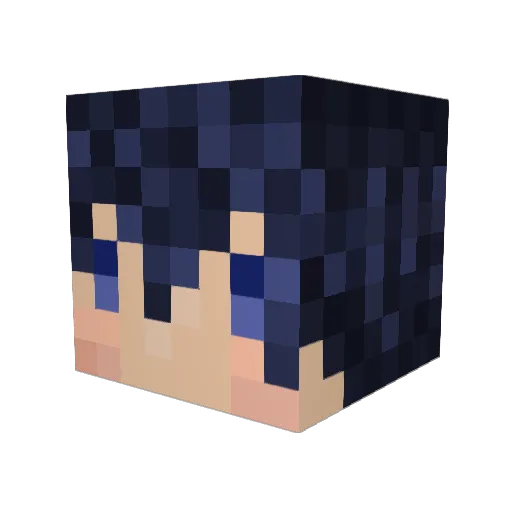 npatchi Minecraft avatar head, 3D render