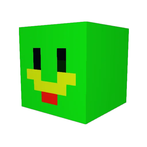 npaxa Minecraft avatar head, 3D render