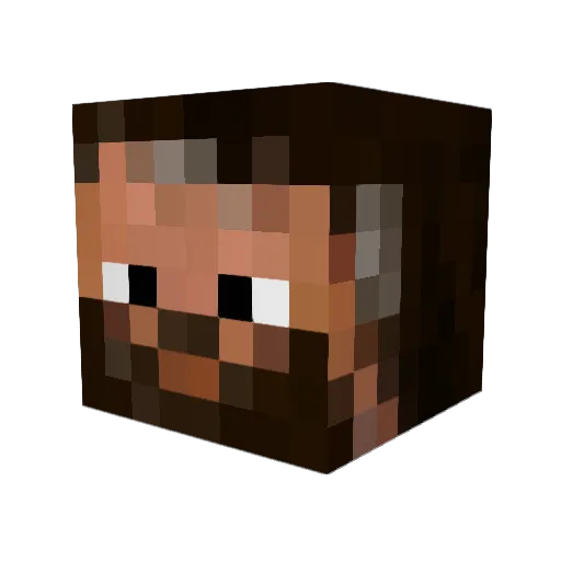 npc_gman Minecraft avatar head, 3D render