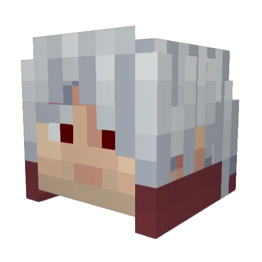 npcslayer33_ Minecraft avatar head, 3D render