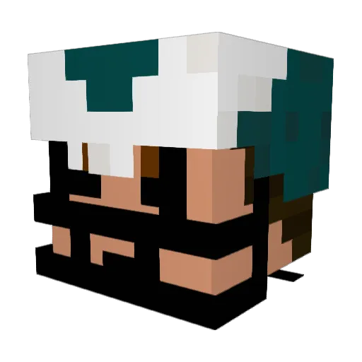 npd2014 Minecraft avatar head, 3D render