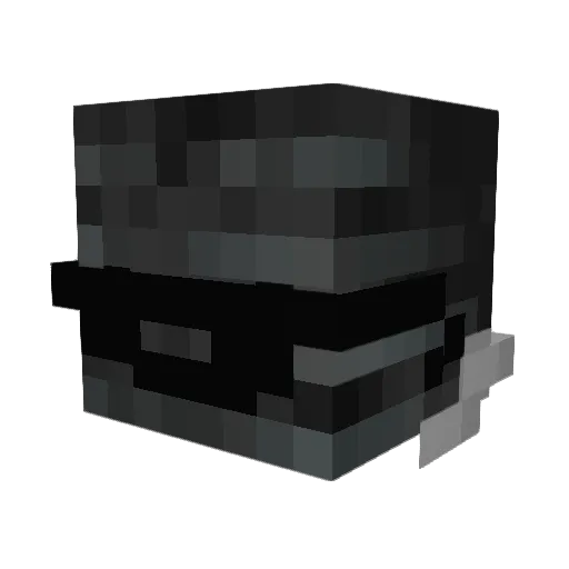 npdubs Minecraft avatar head, 3D render