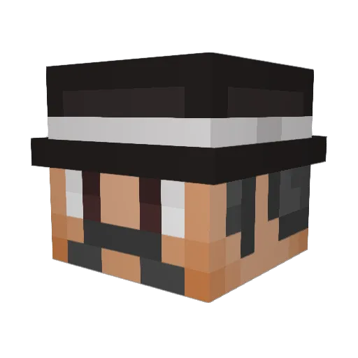 npenglund Minecraft avatar head, 3D render