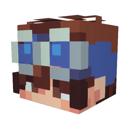 nphtcmc004 Minecraft avatar head, 3D render