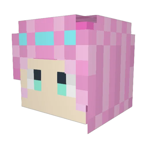 npitaya Minecraft avatar head, 3D render