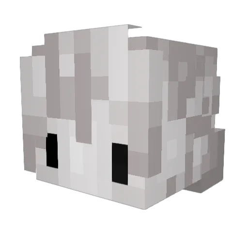 nqck_361 Minecraft avatar head, 3D render