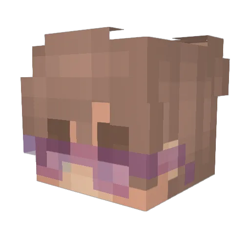 nqxco Minecraft avatar head, 3D render