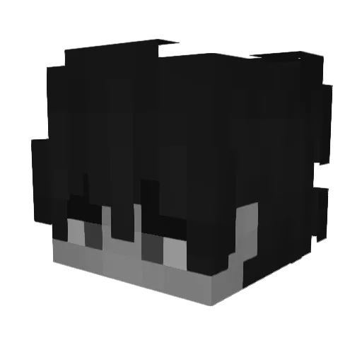 nqzik Minecraft avatar head, 3D render
