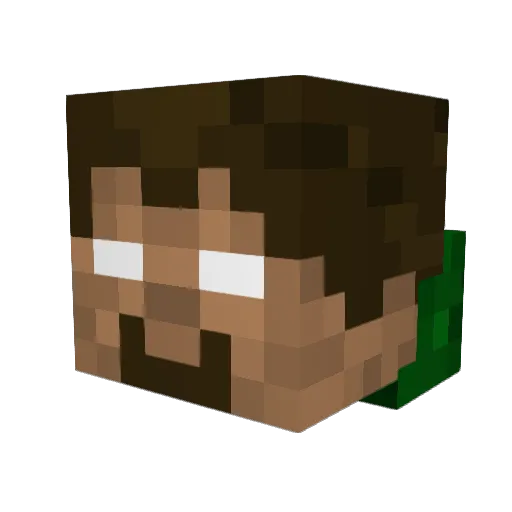 nr0009 Minecraft avatar head, 3D render