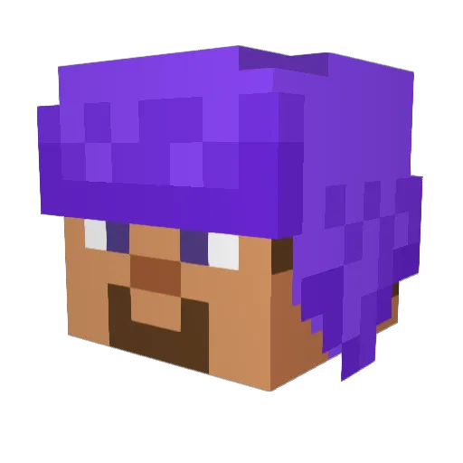 nrb2 Minecraft avatar head, 3D render