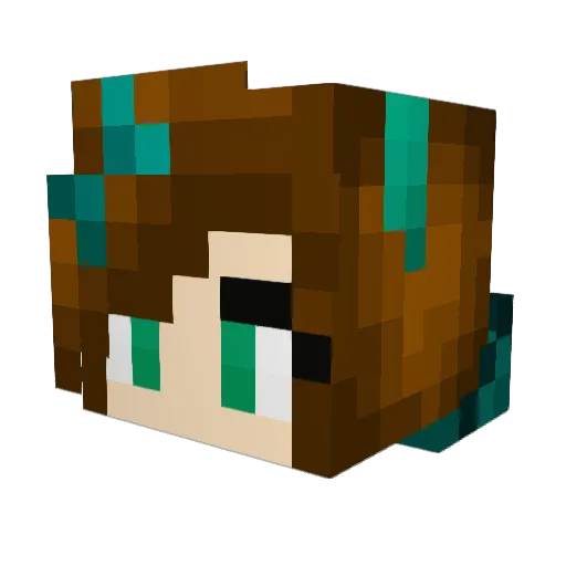 nrg11 Minecraft avatar head, 3D render