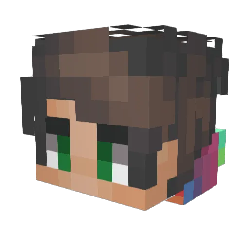 nrg_76 Minecraft avatar head, 3D render