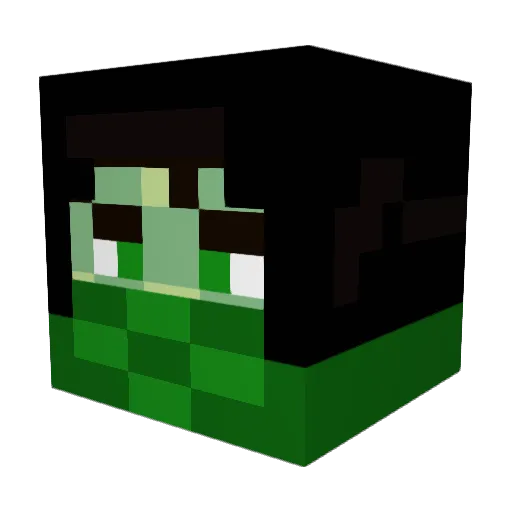 nrhnck Minecraft avatar head, 3D render