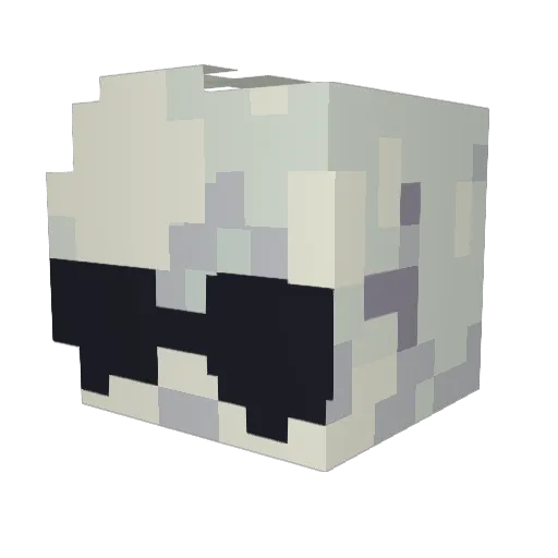 nriac Minecraft avatar head, 3D render