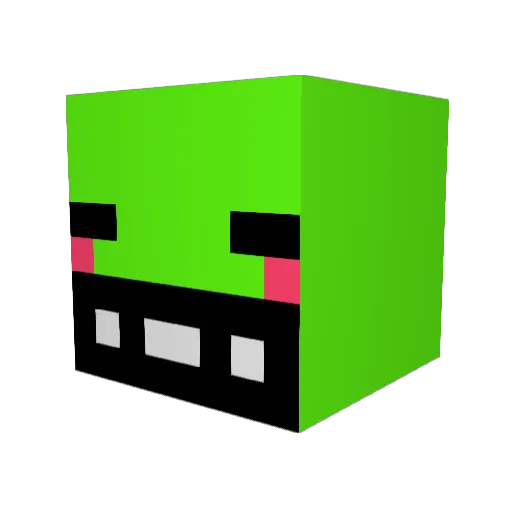 nrmw Minecraft avatar head, 3D render