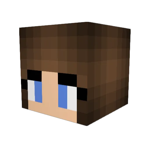 nrouns Minecraft avatar head, 3D render