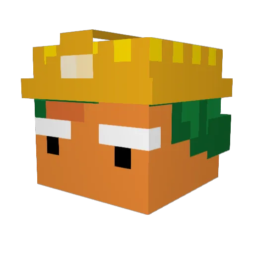 nsbro Minecraft avatar head, 3D render