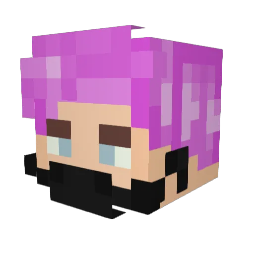 nscs Minecraft avatar head, 3D render