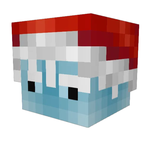 nsf3 Minecraft avatar head, 3D render