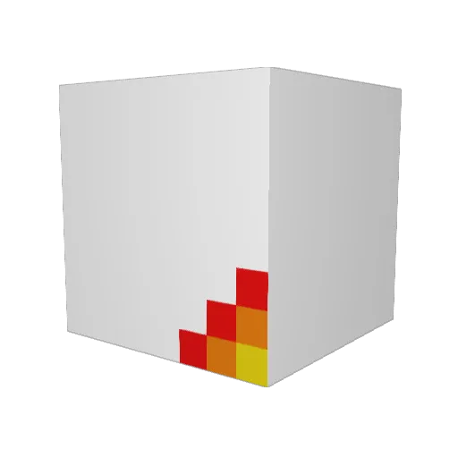 nsfel Minecraft avatar head, 3D render
