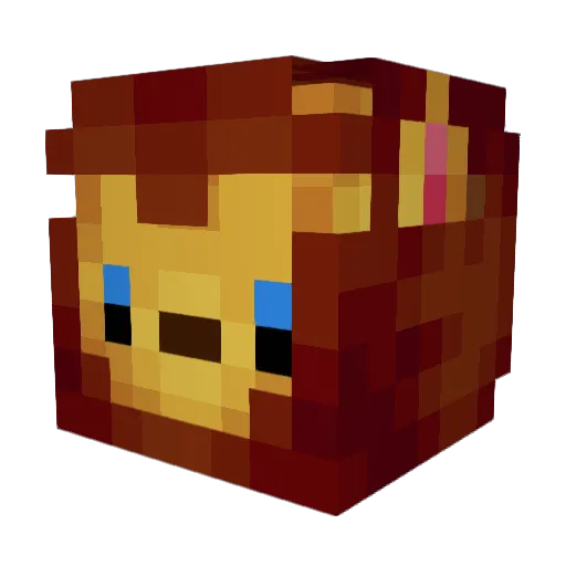 nsgn Minecraft avatar head, 3D render