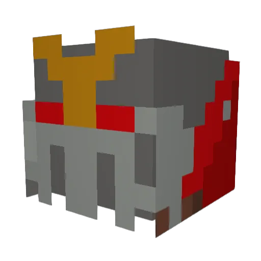 nskHD Minecraft avatar head, 3D render