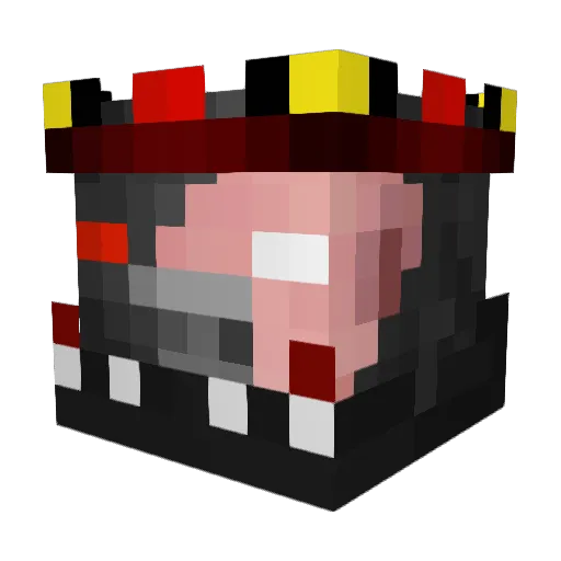 nslburner Minecraft avatar head, 3D render