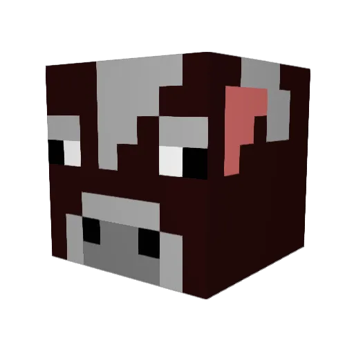 nsniels Minecraft avatar head, 3D render