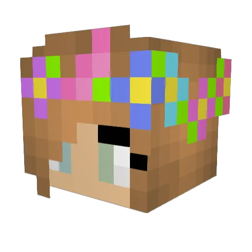 nspct Minecraft avatar head, 3D render