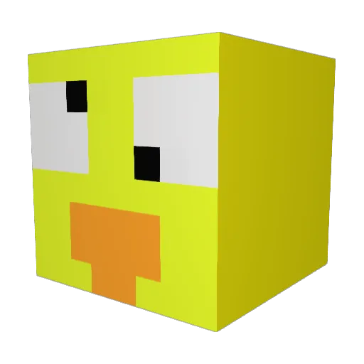 nsr_250697 Minecraft avatar head, 3D render
